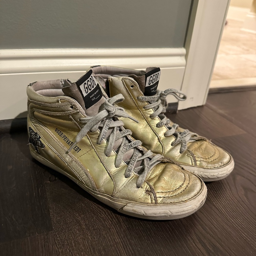 Golden goose slide high tops
